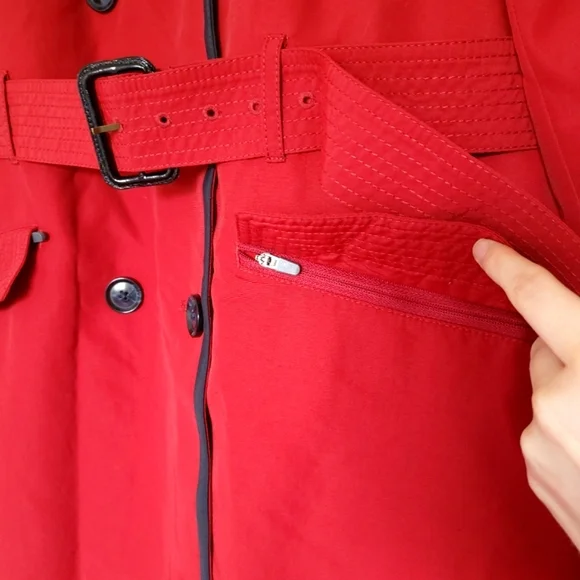 Delta Airlines Flight Attendant Trench Coat - Picture 11 of 16